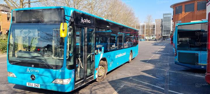 Image of Arriva Beds and Bucks vehicle 3017. Taken by Christopher T at 12.48.51 on 2022.03.08